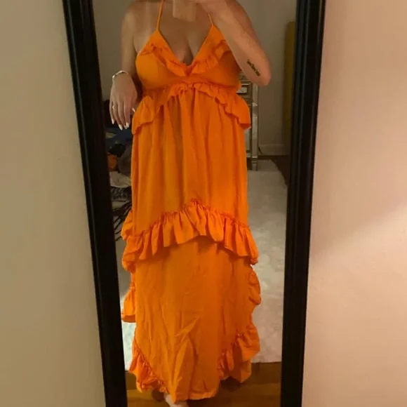 Amazon Green Backless Women Dress - Picture 6 of 7